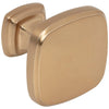 1-3/8" Overall Length Satin Bronze Fontana Cabinet Knob #782SBZ