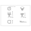 1-3/8" Overall Length Satin Nickel Fontana Cabinet Knob #782SN