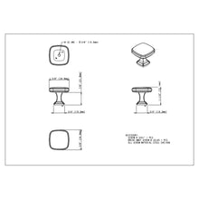 Load image into Gallery viewer, 1-3/8&quot; Overall Length Satin Nickel Fontana Cabinet Knob #782SN