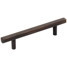 Cargar imagen en el visor de la galería, 96 mm Center-to-Center Brushed Oil Rubbed Bronze Square Dominique Cabinet Bar Pull #845-96DBAC