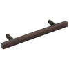 96 mm Center-to-Center Brushed Oil Rubbed Bronze Square Dominique Cabinet Bar Pull #845-96DBAC