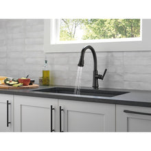 Load image into Gallery viewer, (RED DOT) DELTA- Coranto® Touch2O® Technology Kitchen Faucet with Touchless Technology in Matte Black #9179TL-BL-DST