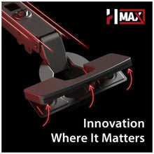 Load image into Gallery viewer, HR MAX™ 105° 1-1/4" Overlay Heavy Duty Soft-close Compact Hinge with Press-in 8 mm Dowels