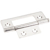 Bright Nickel 3" Loose Pin Non-Mortise Hinge 4 Hole