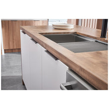 Load image into Gallery viewer, 12&quot; Overall Length Matte Black Edgefield Cabinet Tab Pull #A500-12MB