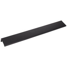 Load image into Gallery viewer, 12&quot; Overall Length Matte Black Edgefield Cabinet Tab Pull #A500-12MB