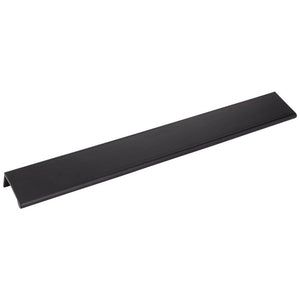 12" Overall Length Matte Black Edgefield Cabinet Tab Pull #A500-12MB