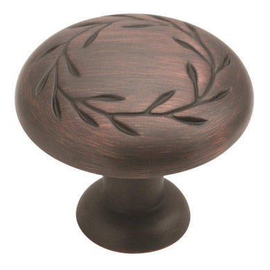 Amerock BP1581ORB Nature's Splendor 1-5/16 in (33 mm) Perilla de gabinete de bronce aceitado de diámetro