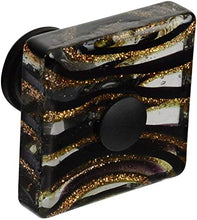 Load image into Gallery viewer, Lola &amp; Company Square Glass Zebra Knob, Oil Rubbed Bronze #E9859-O