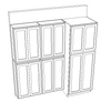 Georgette Diaz / NorthPoint Cabinetry / Catalina Gris Pebble (Solo Gabinetes)