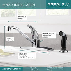 PEERLESS Single Handle Kitchen Faucet #P115LF