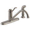 PEERLESS Single Handle Kitchen Faucet with Spray In Stainless Steel Finish