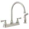 PEERLESS - Grifo de cocina de dos manijas ELMHURST® con rociador #P2865LF-SS