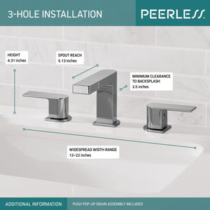 PEERLESS - Baño general con dos manijas XANDER® #P3519LF