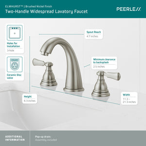 PEERLESS - Grifo de baño generalizado de dos manijas ELMHURST® #P3565LF-BN