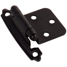 Load image into Gallery viewer, Traditional 1/2&quot; Overlay Hinge with Screws - Matte Black