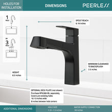 Cargar imagen en el visor de la galería, PEERLESS - Grifo de cocina extraíble monomando XANDER® #P6919LF-BL