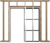 RENIN Hardware - Pocket Door Frame Kit #PD3068S4KDBB (SOLD IN STORE ONLY)