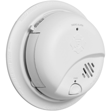 Cargar imagen en el visor de la galería, BRK -  Smoke Alarm - Detects Flaming Fires - Ionization Sensor Interconnectable - 120 Volt - 9 Volt Carbon Zinc Battery Backup #SMI100-AC