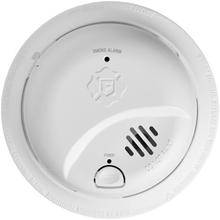 Cargar imagen en el visor de la galería, BRK -  Smoke Alarm - Detects Flaming Fires - Ionization Sensor Interconnectable - 120 Volt - 9 Volt Carbon Zinc Battery Backup #SMI100-AC
