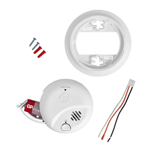 Cargar imagen en el visor de la galería, BRK -  Smoke Alarm - Detects Flaming Fires - Ionization Sensor Interconnectable - 120 Volt - 9 Volt Carbon Zinc Battery Backup #SMI100-AC
