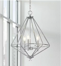 Load image into Gallery viewer, HD-1555-I Marin 3-Light Polished Chrome Chandelier with Crystal Accents