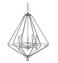 Load image into Gallery viewer, HD-1556-I Marin 5-Light Polished Chrome Chandelier with Crystal Accents
