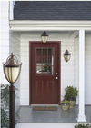 allen + roth Portage Bronze Casual/Transitional Outdoor Post Light