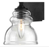allen + roth Muncie 5.38-in W 1-Light Corsican Bronze Transitional Wall Sconce