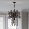 HD-1541-I Madison 4-Light Aged Bronze Chandelier with Crystal Prisms