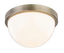Load image into Gallery viewer, allen + roth Luna 8.25-in Satin Nickel LED Flush Mount Light