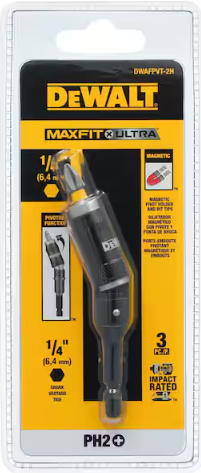 DeWALT MAX-FIT 20° MAGNETIC PIVOT HOLDER BIT TIP/IMPACT RATED