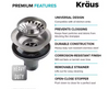 KRAUS - Stainless Steel Strainer #ST-2