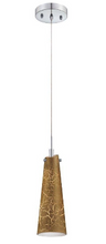 Load image into Gallery viewer, Eurofase Tenor Collection 1 Light Chrome &amp; Gold Pendant