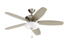 Cargar imagen en el visor de la galería, Kichler Lighting - 330161BSS - Renew Select - Ventilador de Techo de 5 Aspas con Kit de Luz en Estilo Moderno - 17.5 Pulgadas de Alto y 52 Pulgadas de Ancho