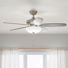 Cargar imagen en el visor de la galería, Kichler Lighting - 330161BSS - Renew Select - Ventilador de Techo de 5 Aspas con Kit de Luz en Estilo Moderno - 17.5 Pulgadas de Alto y 52 Pulgadas de Ancho