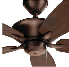 Cargar imagen en el visor de la galería, Kichler Lighting - 330160OBB - Renew - Ventilador de Techo de 5 Aspas en Estilo Moderno - 13.5 Pulgadas de Alto y 52 Pulgadas de Ancho