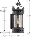 WL-2298 Valencia Outdoor Wall Lantern, Old Bronze