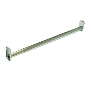 BHP Adjustable Metal Closet Rods, Bright Zinc-Plated