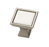 Brainerd 1-1/4 in. (32mm) Knob Satin Nickel & White - P20376V-188-C