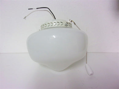 Everlighting Inc. Opal Schoolhouse Fan Light Kit 4490WH