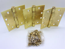 Load image into Gallery viewer, Pack of (3) 4 1/2&quot; x 4&quot; Ball Bearing Square Corner Surface Mount Hinges