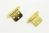LG Sourcing 2-Pack 3/8" Self-Close Flush Hinge, Brass Surface #90389