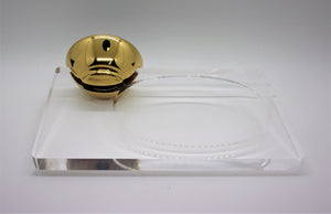 Baldwin Carnivale Crest / Spiral Premium Soap Dish in Polished Brass #3586-030