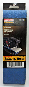 Craftsman 3"x21" Sanding Belts, Coarse 50 Grit, #928436