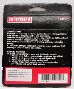 Craftsman 5-Pack 4 1/2" x 5 1/2" Sanding Sheets #928267
