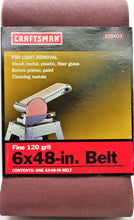Load image into Gallery viewer, Craftsman 6 X 48in Belt 120 Grit #928403