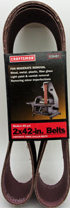 Craftsman 3-Pack 2"x42" Sanding Belt 80 Grit #928481