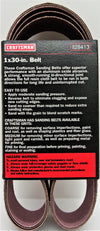 Craftsman 3-Pack 1"x30" Sanding Belts Assorted Grits #928413