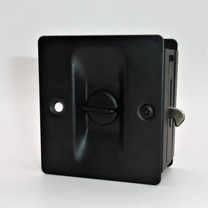 Pocket Door Privacy Lock US19/6401 - Matte Black